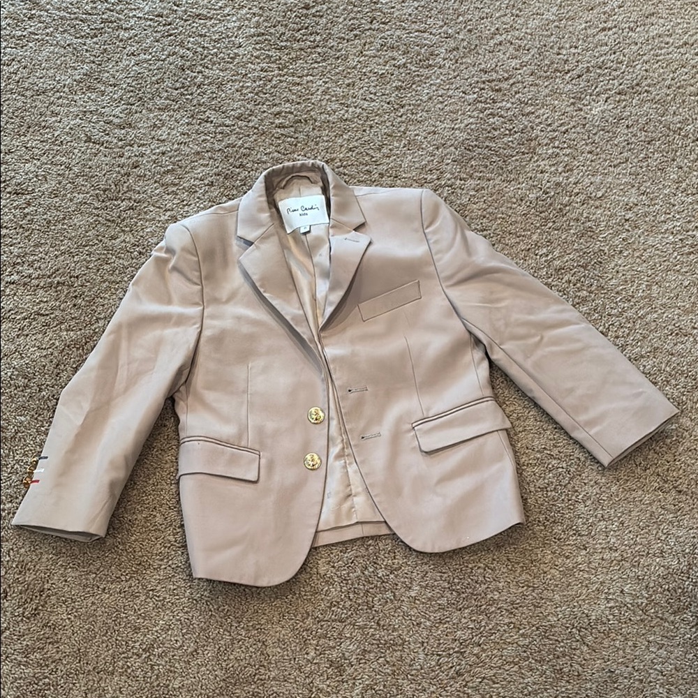Pierre Cardin Tan Blazer Classic Tailored Design